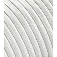 Textilný kábel 2x0,75 biely TO53 polyester mat. solid colors-plná farba s dvojitou izoláciou  