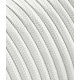 Textilný kábel 2x0,75 biely TO53 polyester mat. solid colors-plná farba s dvojitou izoláciou  