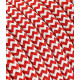 Textilný kábel 3x0,75 bielo-červený zig-zag TO107 polyester mat. s dvojitou izoláciou  