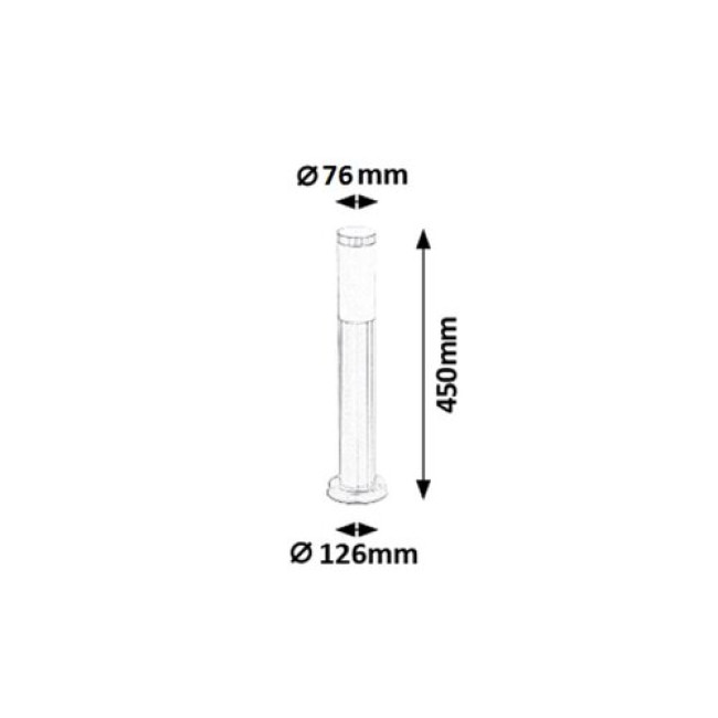 8263 inox torch  outdoor svietidlá IP44  1xE27 45cm
