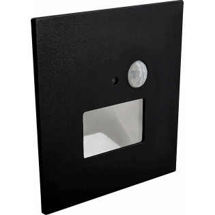 GXLL092 JACK PIR shodové svietidlo led 1,5W do múrú/KO68 čierne