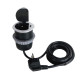 zásuvka 1z + USB-C 20W PD vstavaná zásuvka, 2m, strieborná PP122C-PD20