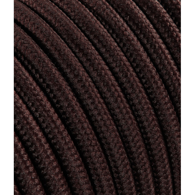 Textilný kábel 2x0,75 hnedý TO61 polyester matný  solid colors-plná farba s dvojitou izoláciou  