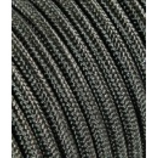 textilný kábel 2x0,75 sivý TO455 polyester s trblietkami s dvojitou izoláciou  