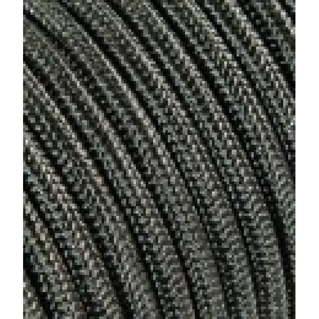 textilný kábel 2x0,75 sivý TO455 polyester s trblietkami s dvojitou izoláciou  