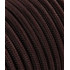 textilný kábel 2x0,75 hnedý TO61 polyester matný  solid colors-plná farba s dvojitou izoláciou  