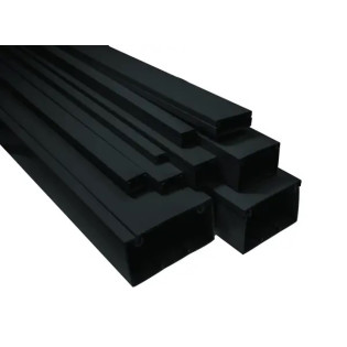Lišta /žlab/ PVC 17x15 K.1715C 1ks=2m čierne UV-odolné